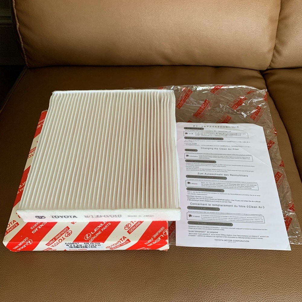 New Toyota Cabin Air Filter